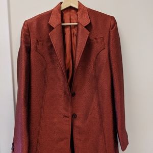 Custom-made Designer Women's Red Coat